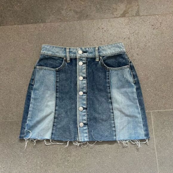 PacSun button up denim skirt 26​ - Picture 5 of 7